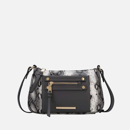 Ashley Stewart Essie Snake Effect Crossbody Bag Snake Beige