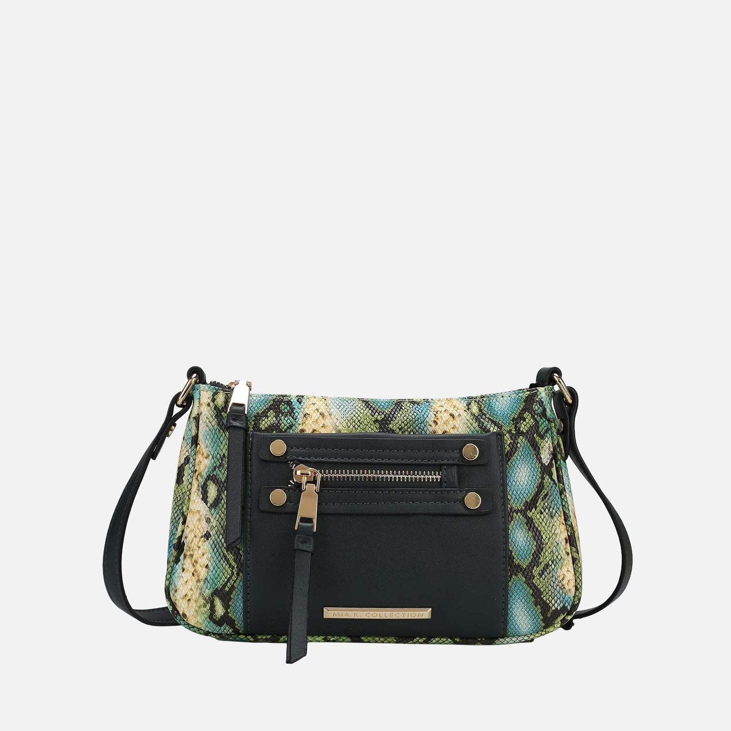 Ashley Stewart Essie Snake Effect Crossbody Bag Snake Beige