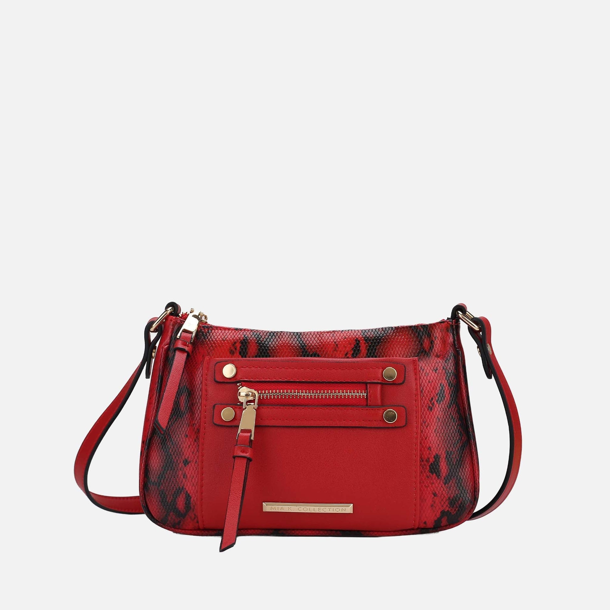 Ashley Stewart Essie Snake Effect Crossbody Bag Snake Beige