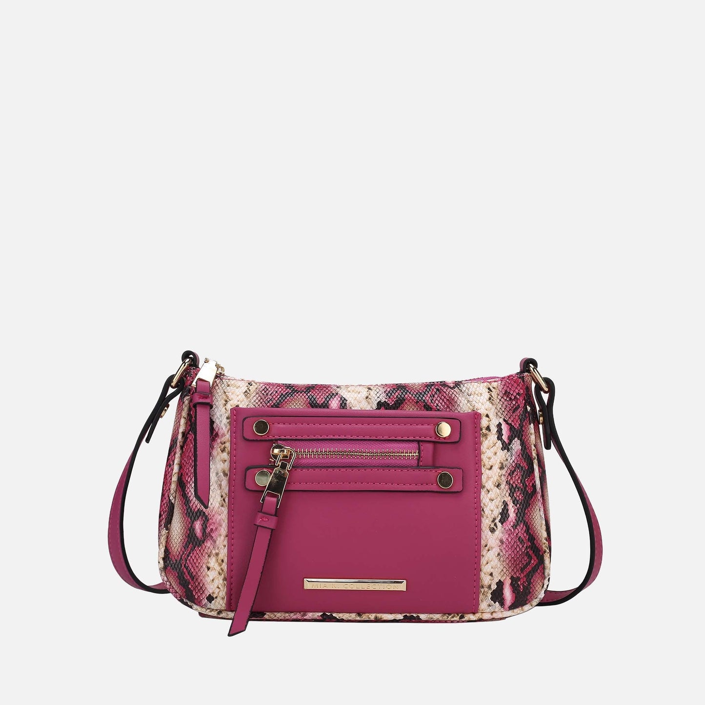 Ashley Stewart Essie Snake Effect Crossbody Bag Snake Beige