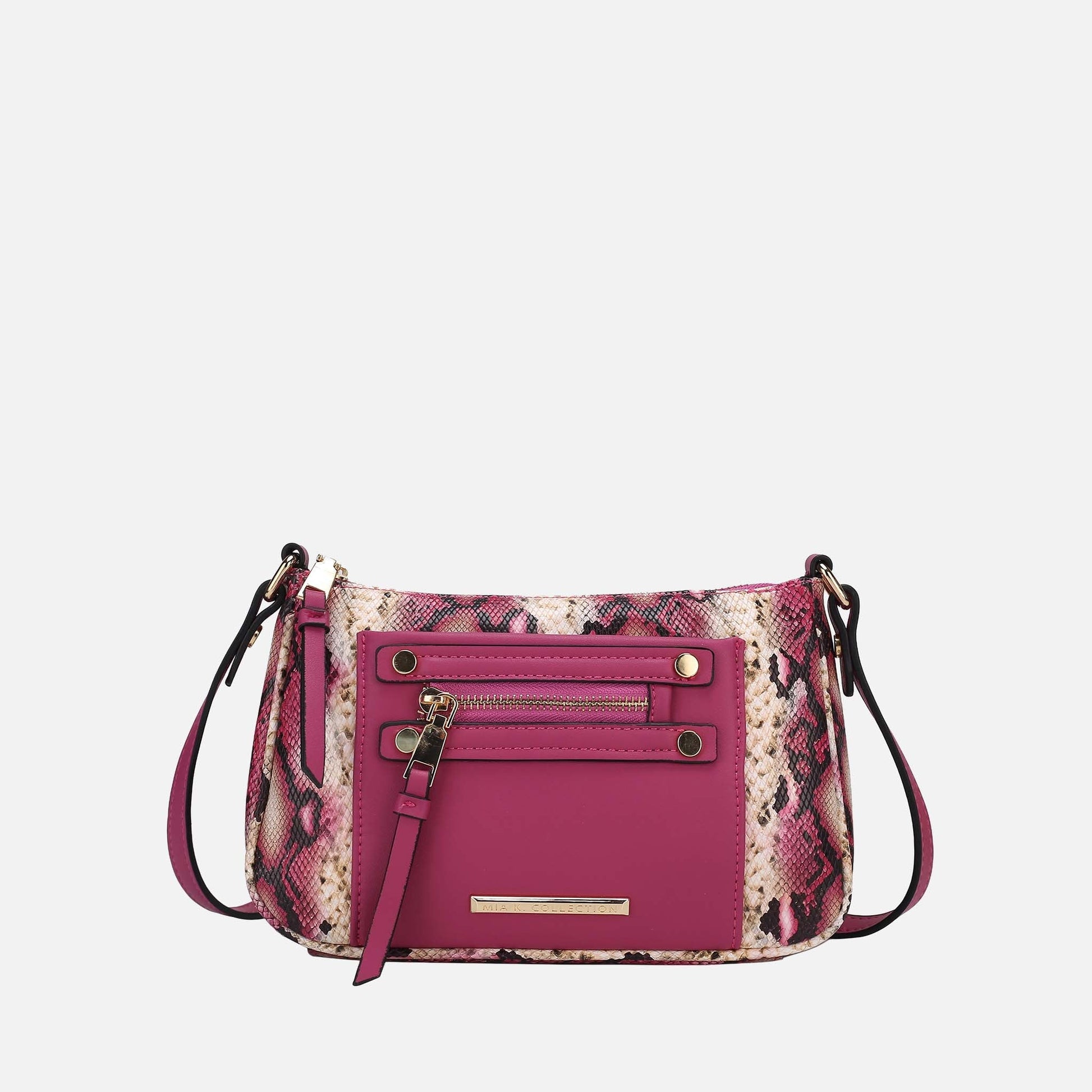Ashley Stewart Essie Snake Effect Crossbody Bag Snake Beige