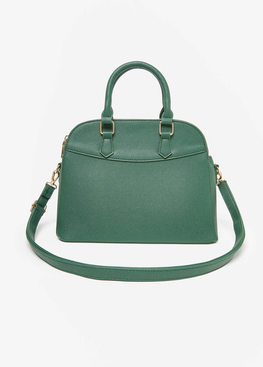 Ashley Stewart Texture Faux Leather Satchel EDEN