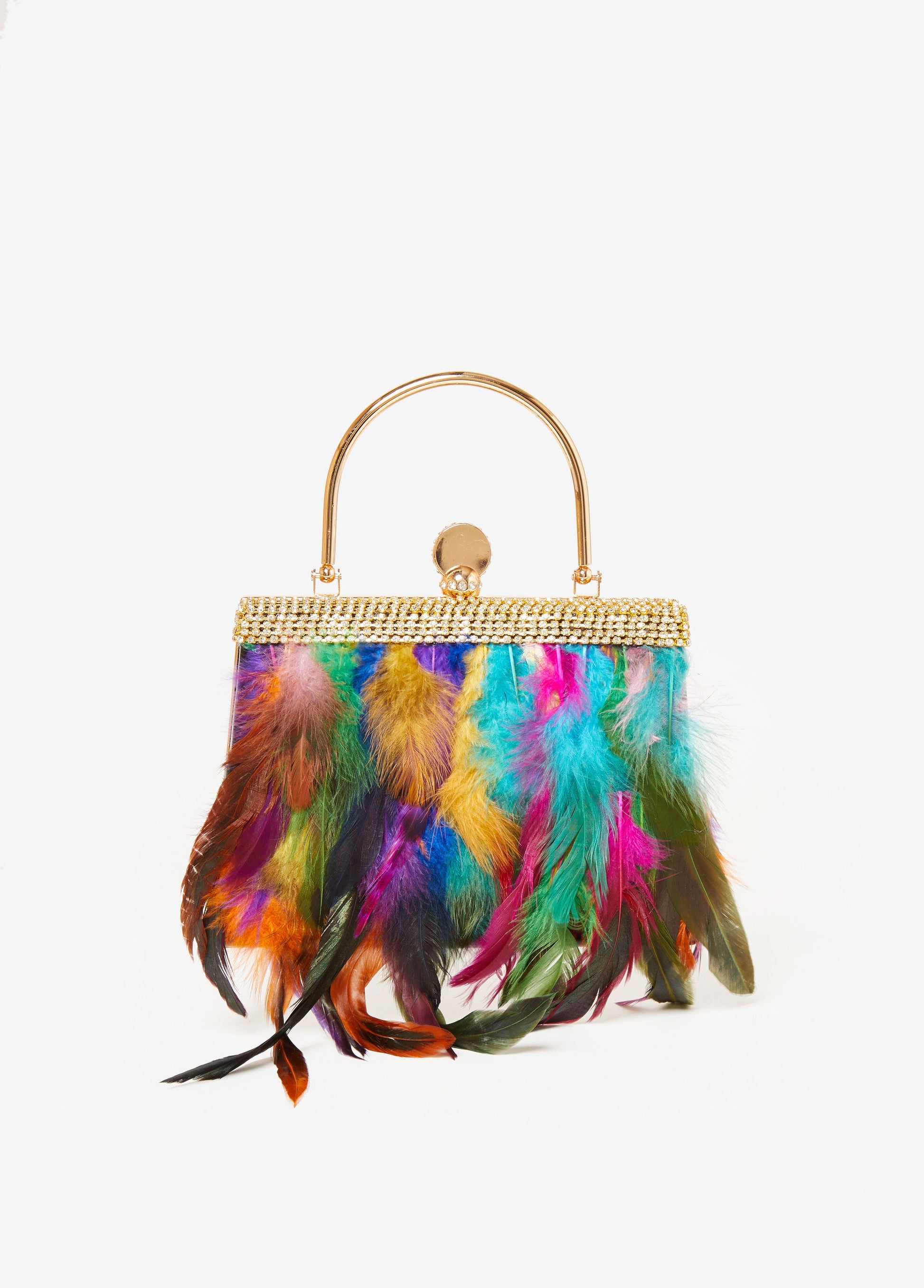 Ashley Stewart Trendy clutch feathered evening bags affordable luxury shoulder bag Multi