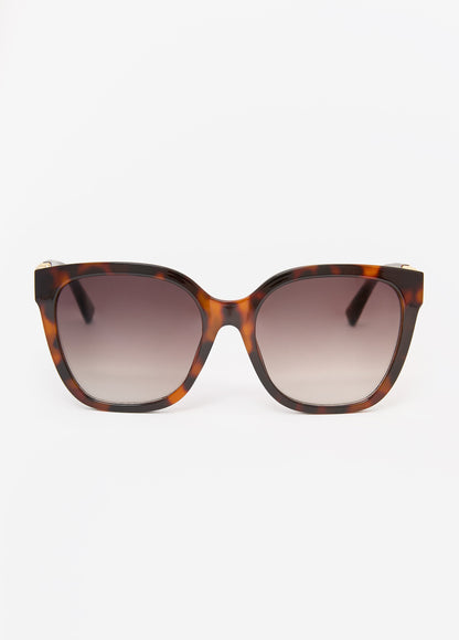 Ashley Stewart Cutout Tortoiseshell Sunglasses TORT