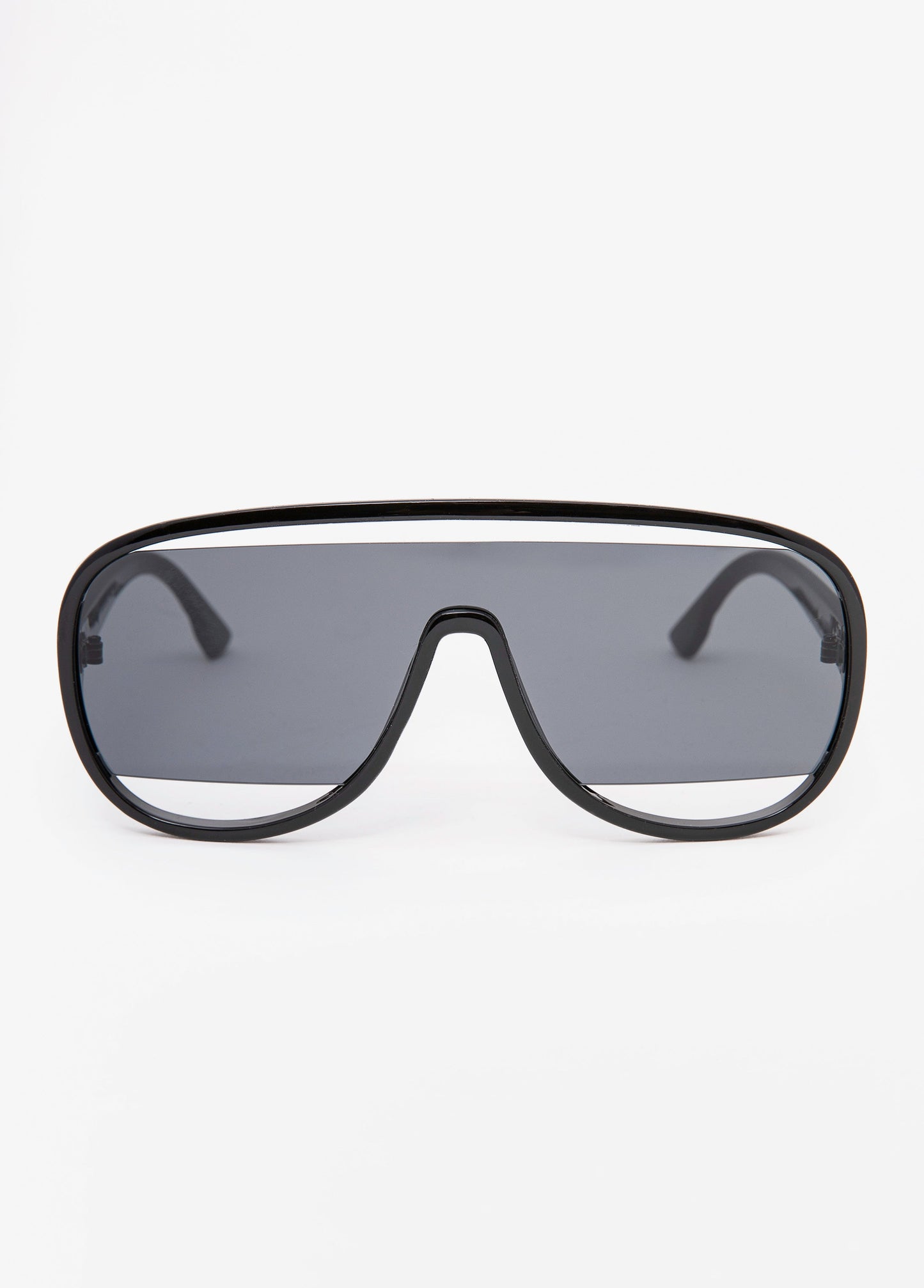 Ashley Stewart Cutout Aviator Sunglasses Black