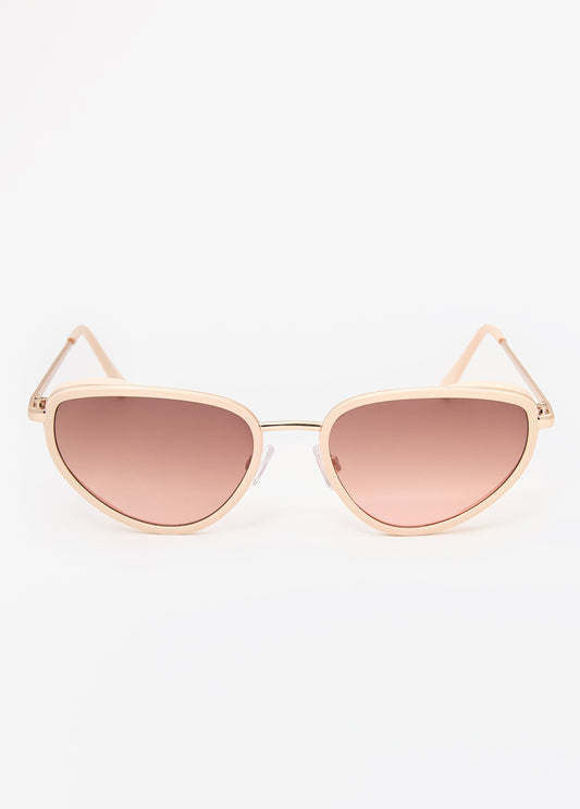 Ashley Stewart Ombre Cat Eye Sunglasses Ivory