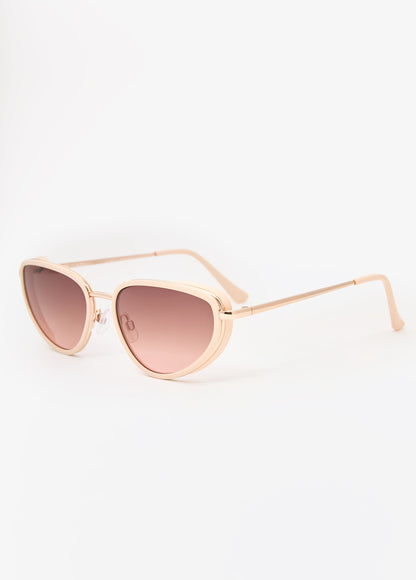 Ashley Stewart Ombre Cat Eye Sunglasses Ivory
