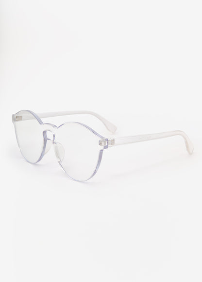 Ashley Stewart Clear Rimless Glasses Clear