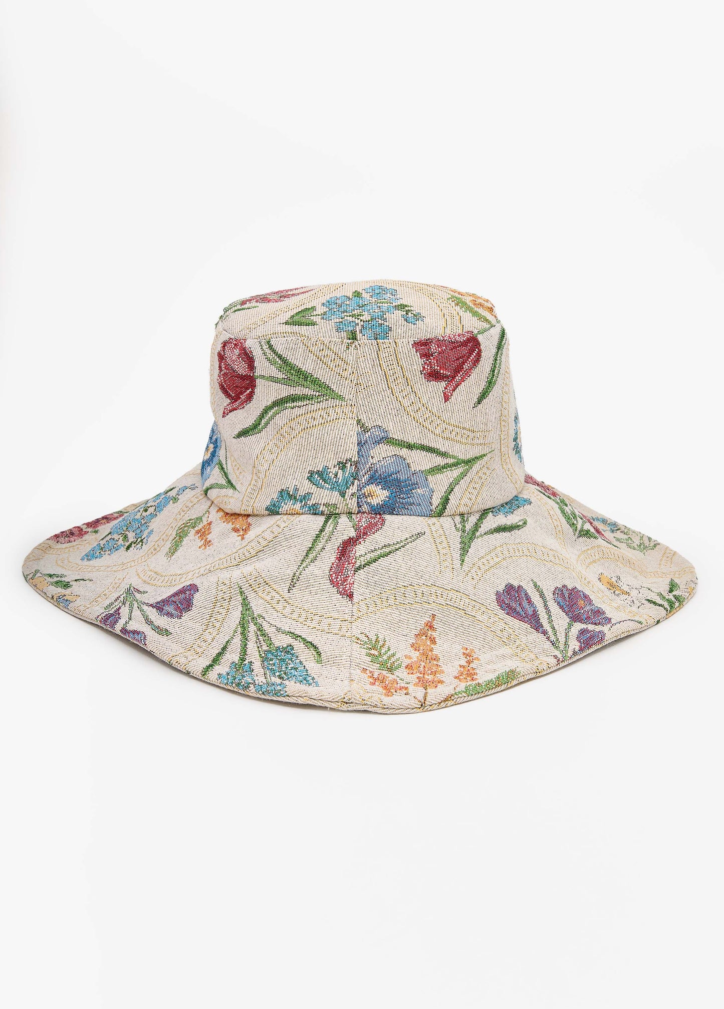 Ashley Stewart Floral Jacquard Bucket Hat Multi