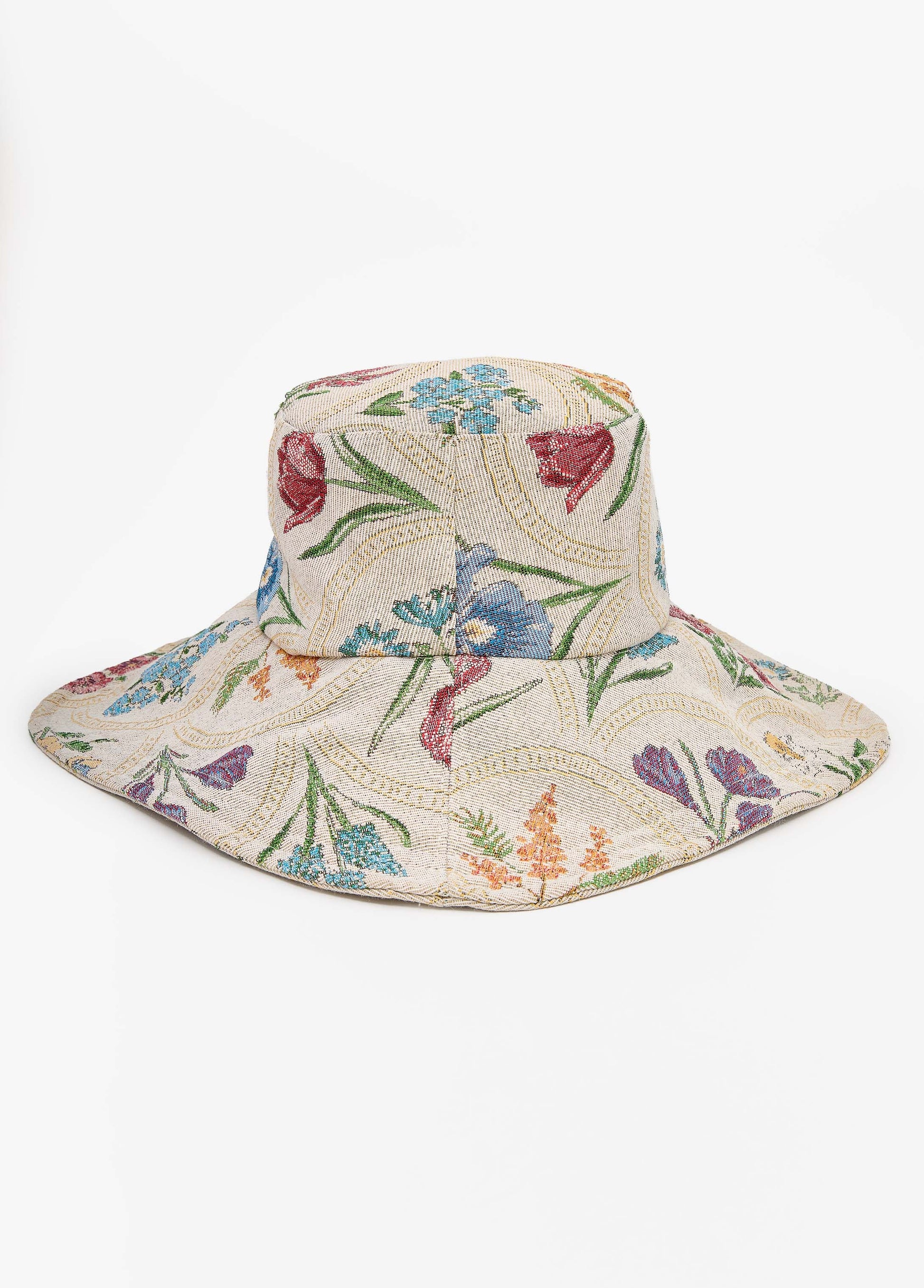 Ashley Stewart Floral Jacquard Bucket Hat Multi
