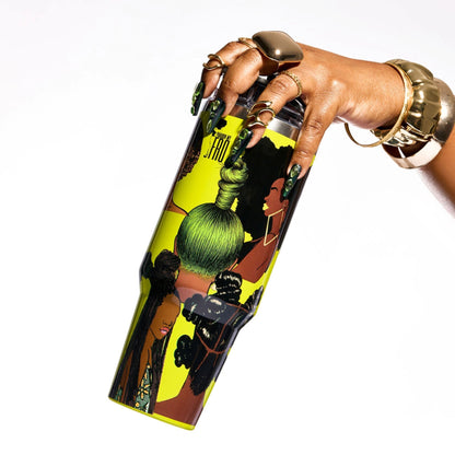 Ashley Stewart Mane Mafia Tumbler Citron Lime