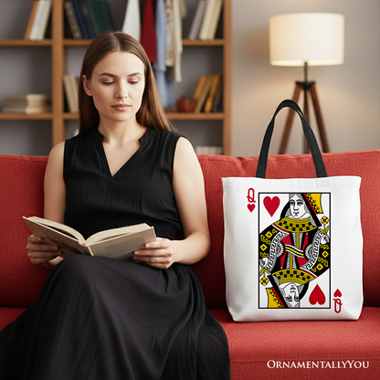 Ashley Stewart Queen of Hearts Tote Bag Multi