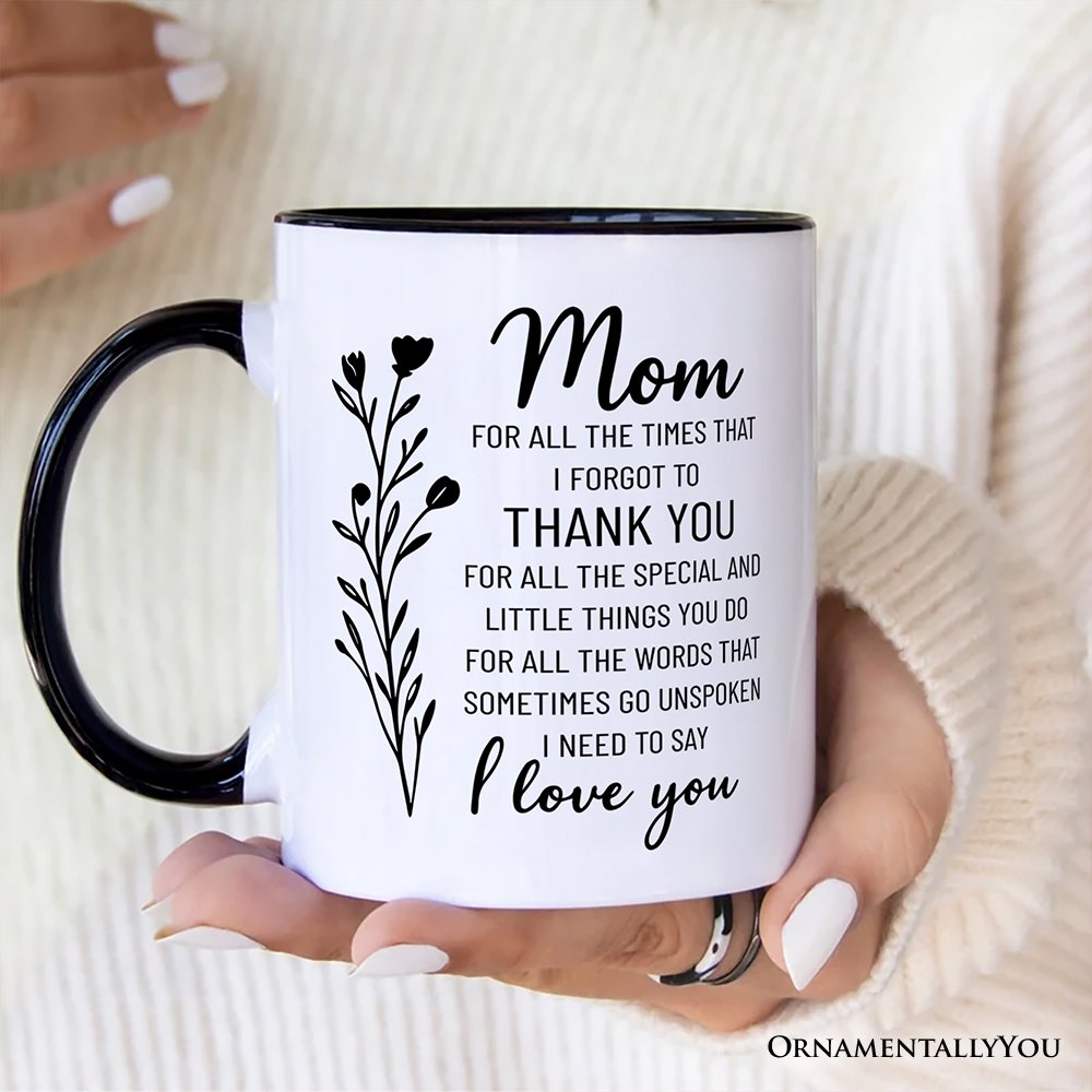 Ashley Stewart Thank You Mom Mug White