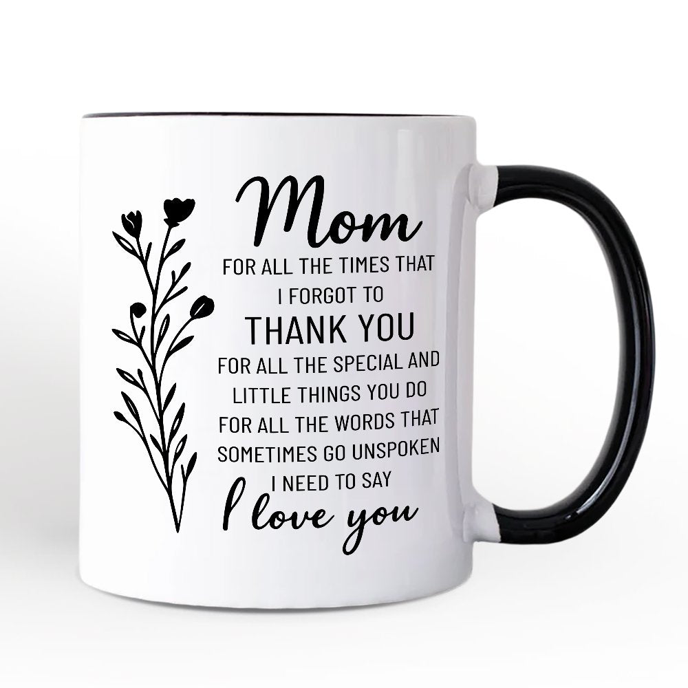 Ashley Stewart Thank You Mom Mug White