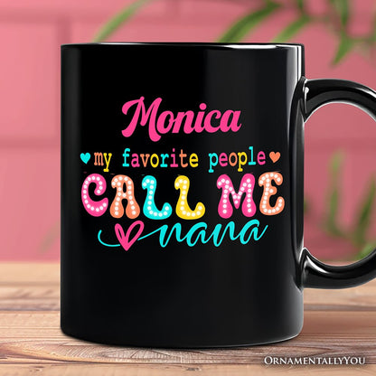 Ashley Stewart My Favorite People Call Me Nana Mug Black