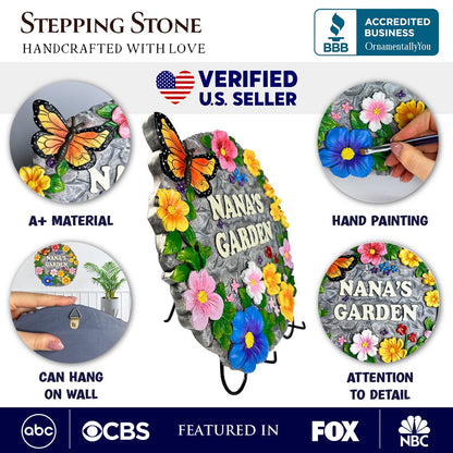 Ashley Stewart Nanas Garden Stepping Stone Multi
