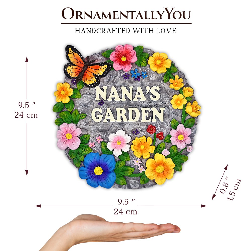Ashley Stewart Nanas Garden Stepping Stone Multi
