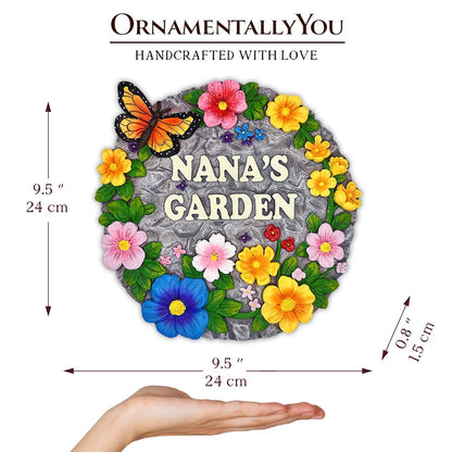 Ashley Stewart Nanas Garden Stepping Stone Multi