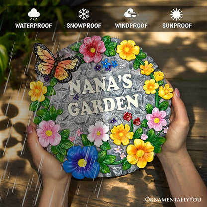 Ashley Stewart Nanas Garden Stepping Stone Multi