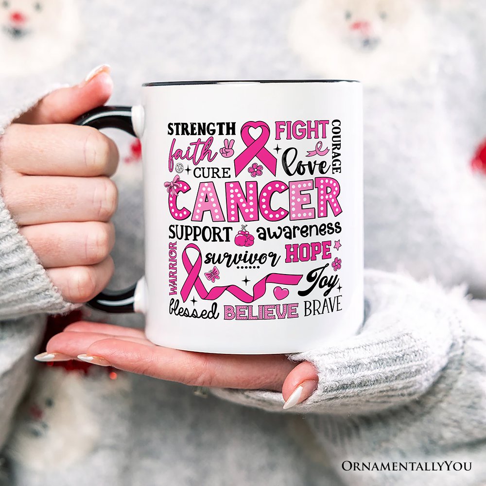 Ashley Stewart Breast Cancer Awareness Mug White