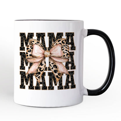 Ashley Stewart Glittered Leopard Mama Mug White