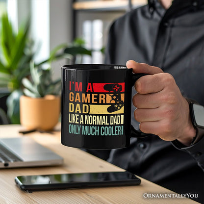 Ashley Stewart A Gamer Dad Ceramic Mug Black