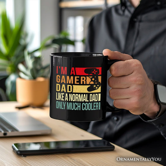 Ashley Stewart A Gamer Dad Ceramic Mug Black