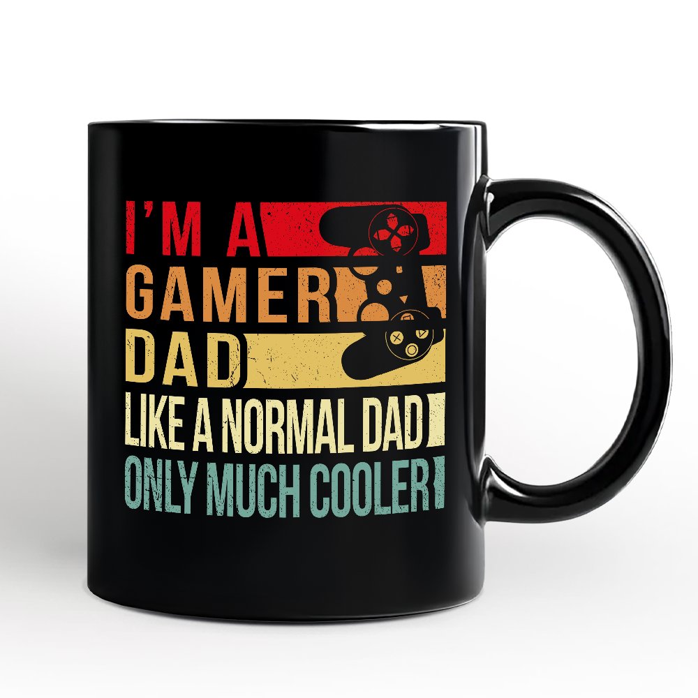 Ashley Stewart A Gamer Dad Ceramic Mug Black