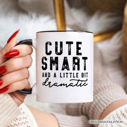 Ashley Stewart A Little Bit Dramatic Ceramic Mug White