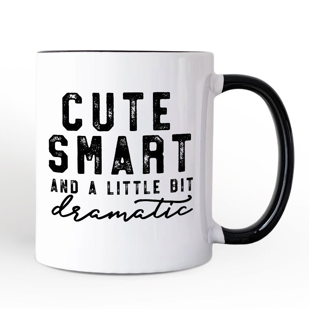 Ashley Stewart A Little Bit Dramatic Ceramic Mug White