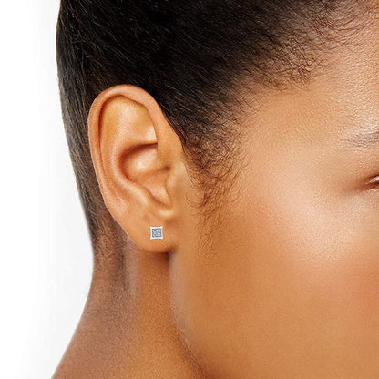 Ashley Stewart 0.25 Carat Bezet Set Lab Grown Diamond Stud Earrings