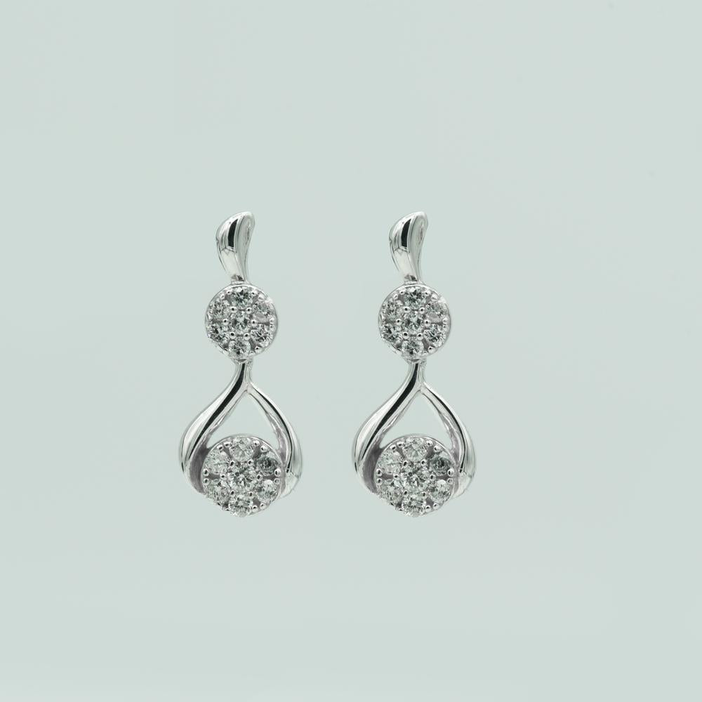 Ashley Stewart 0.50 Carat Lab Grown Diamond Drop Earrings Gift Box Set