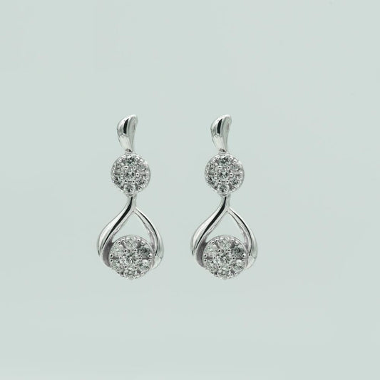 Ashley Stewart 0.50 Carat Lab Grown Diamond Drop Earrings Gift Box Set
