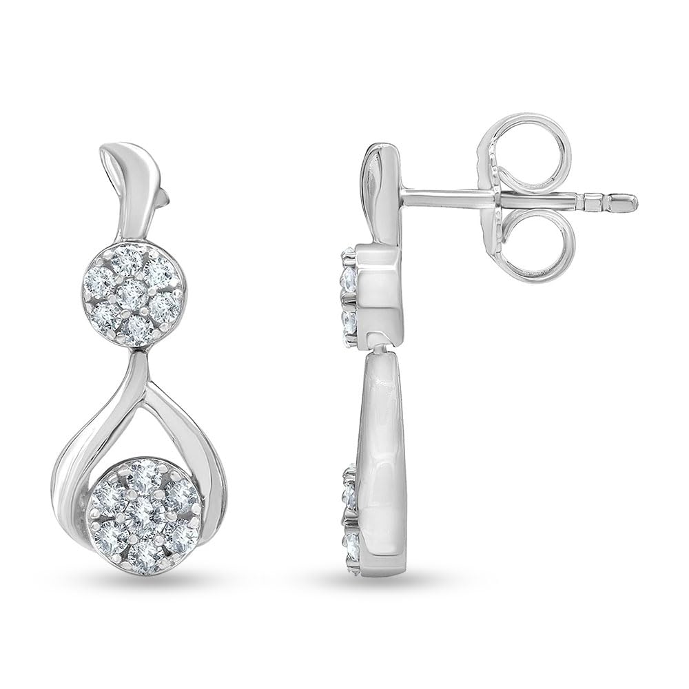 Ashley Stewart 0.50 Carat Lab Grown Diamond Drop Earrings Gift Box Set