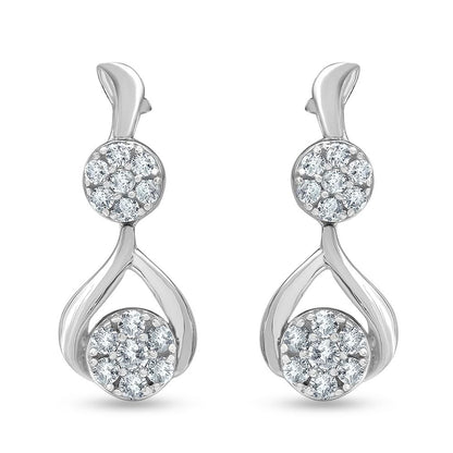 Ashley Stewart 0.50 Carat Lab Grown Diamond Drop Earrings Gift Box Set