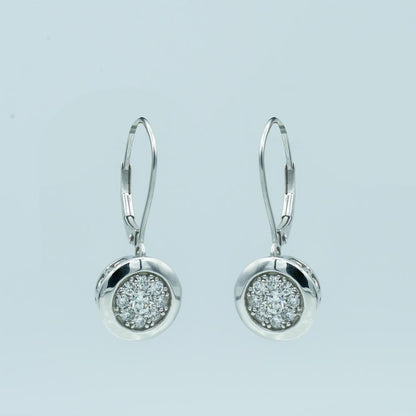 Ashley Stewart 0.65 Carat Lab Grown Diamond Dangle Earrings Gift Box Set