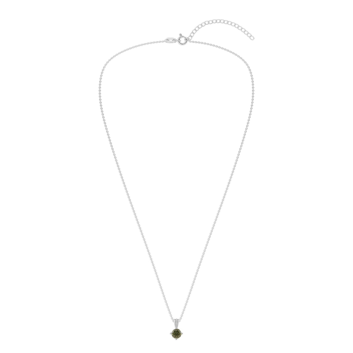Ashley Stewart Gemstone Necklace in Sterling Silver, Round Pendant Size 6.5 * 6.5mm,  Garnet Red