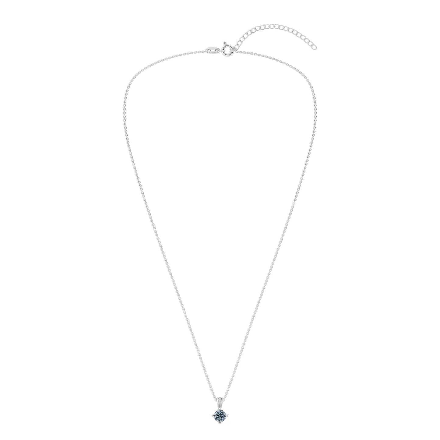 Ashley Stewart Gemstone Necklace in Sterling Silver, Round Pendant Size 6.5 * 6.5mm,  Garnet Red