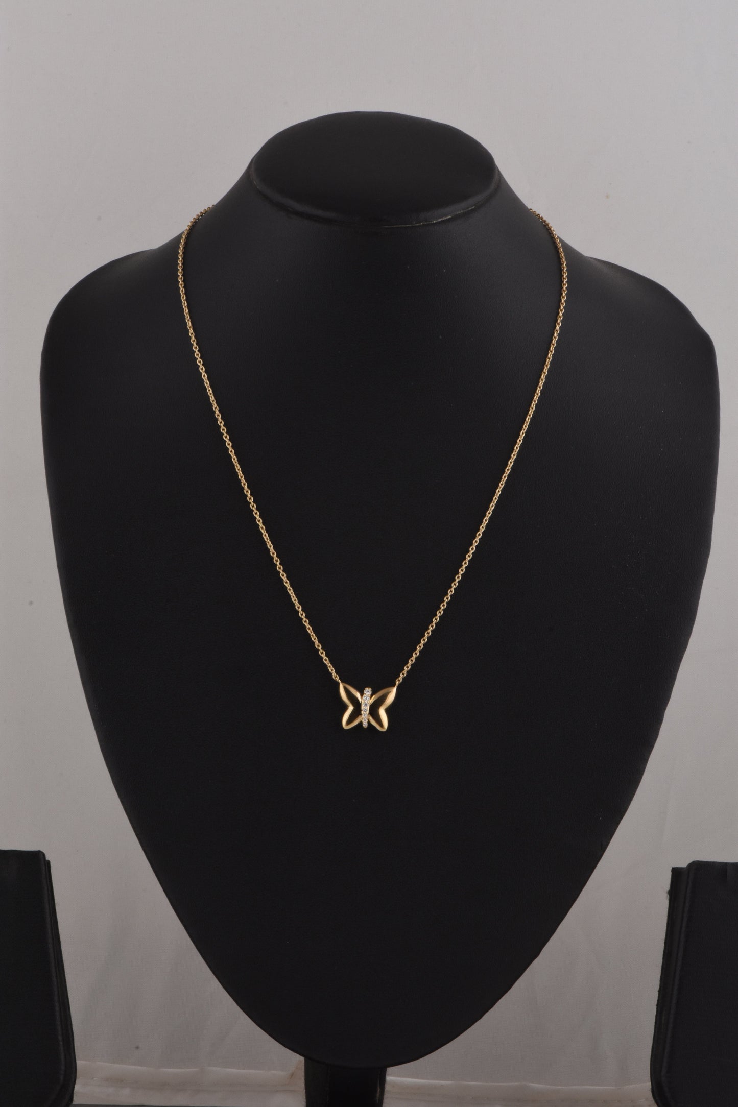 Ashley Stewart 0.10 Carat Lab Grown Diamond Butterfly Necklace