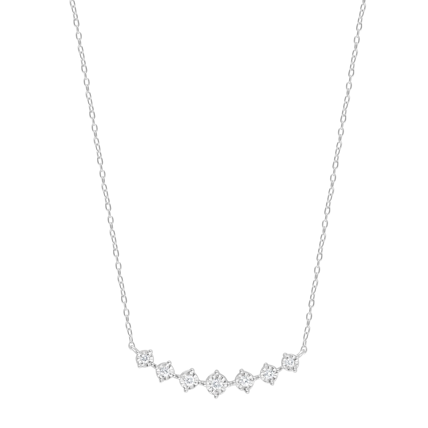 Ashley Stewart 0.10 Carat Lab Grown Diamond Necklace
