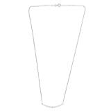 Ashley Stewart 0.75 Carat Lab Grown Diamond Smile Necklace in Sterling Silver