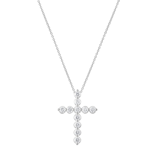 Ashley Stewart 1 Carat Lab Grown Diamonds Cross Pendant Necklace
