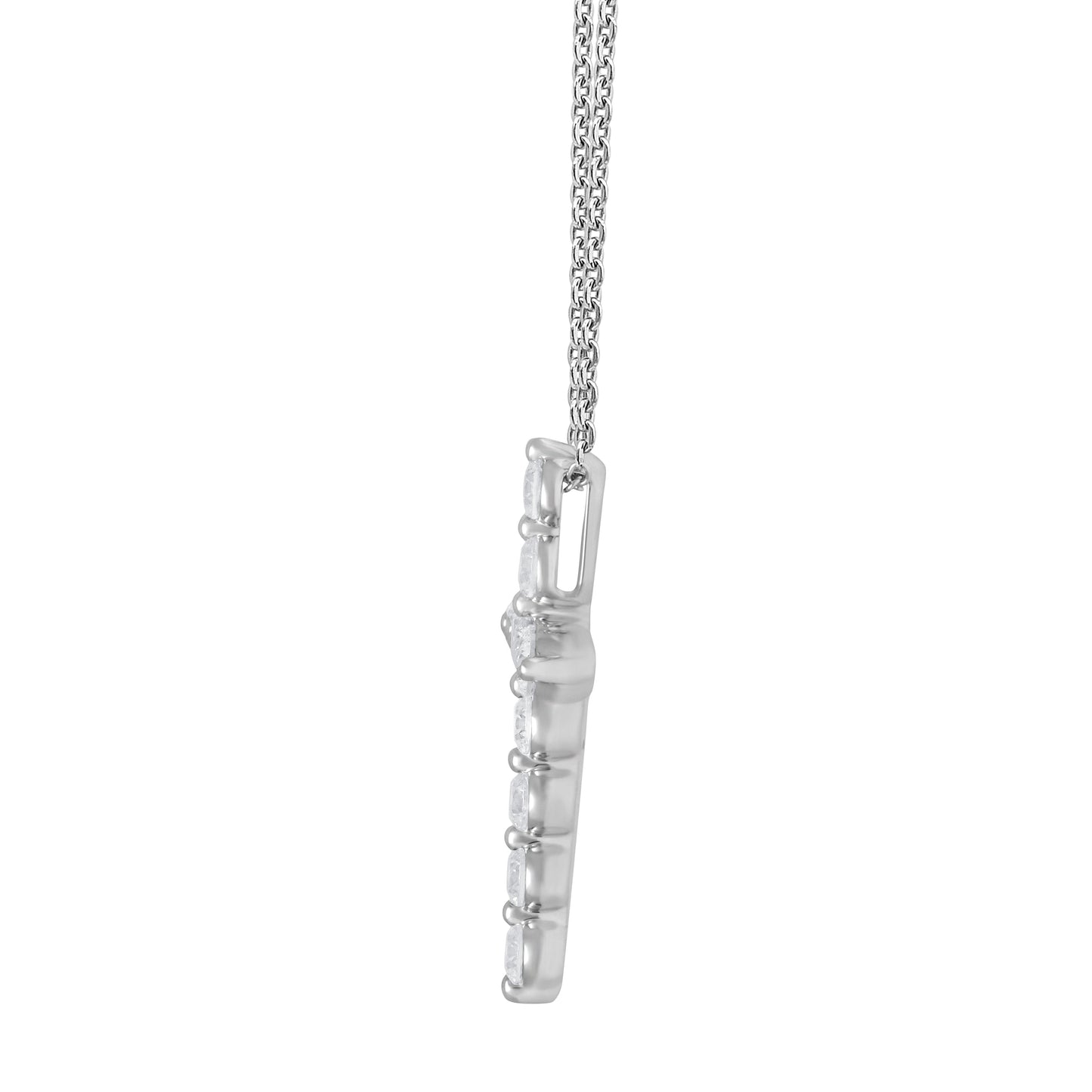 Ashley Stewart 1 Carat Lab Grown Diamonds Cross Pendant Necklace