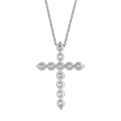 Ashley Stewart 1 Carat Lab Grown Diamonds Cross Pendant Necklace