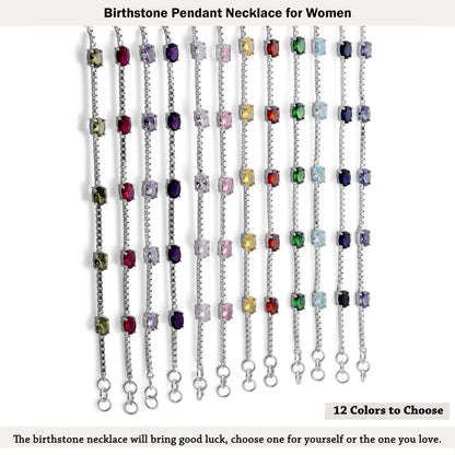 Ashley Stewart Birthstone Bracelet in Sterling Silver, Oval Cut 5*7mm, 7 Inches with  Garnet Red