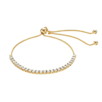Ashley Stewart 0.25 Carat Lab Grown Diamond Bolo Bracelet Rose