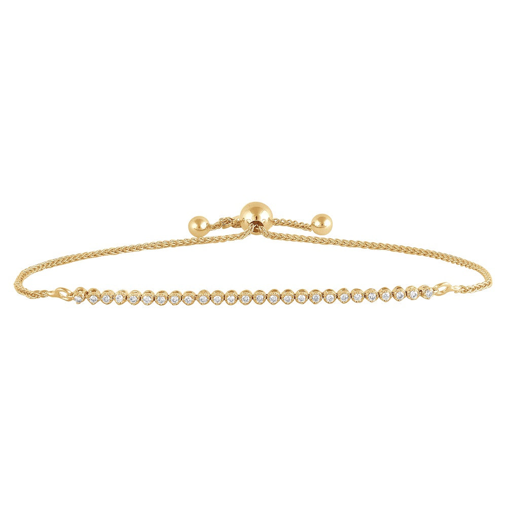 Ashley Stewart 0.25 Carat Bolo Lab Grown Diamond Bracelet