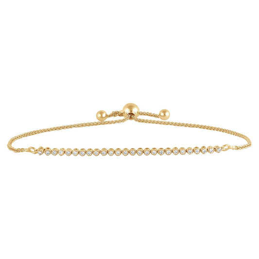 Ashley Stewart 0.25 Carat Bolo Lab Grown Diamond Bracelet