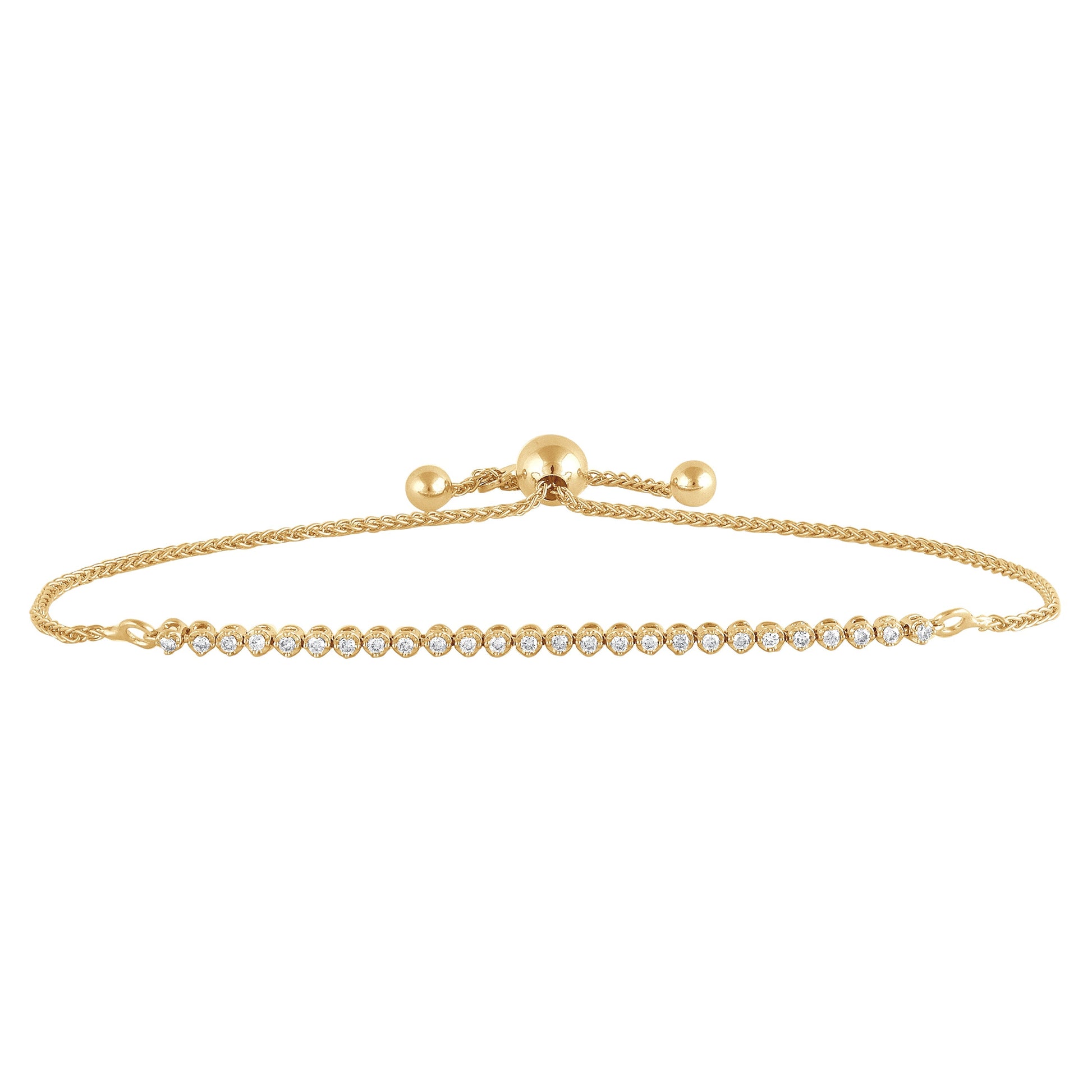 Ashley Stewart 0.25 Carat Bolo Lab Grown Diamond Bracelet
