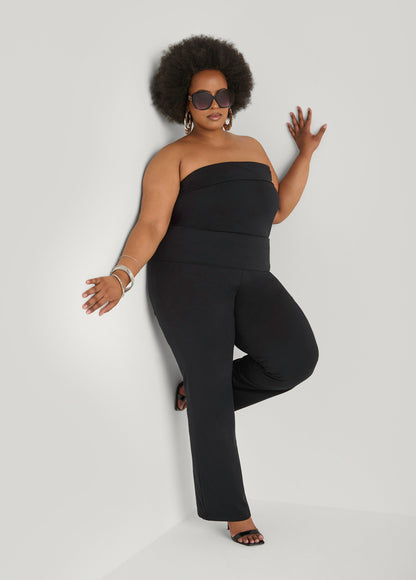 Ashley Stewart Foldover Tube Top Heather Grey